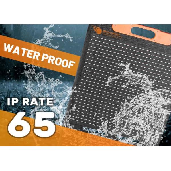 IP65 Waterproof 200W Portable Folding Solar Panel with ETFE Coating and 600D PVC for Efficient Camping Charging