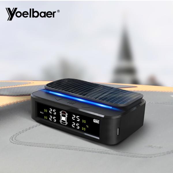 Buy Wireless Tire Gauge TPMS Tire Pressure Monitoring Sytsem Solar Power TPMS Sensor at wholesale prices