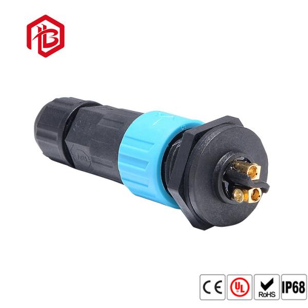 Buy A16 Nylon Reverse-Mount Self-Locking Waterproof Connector 2 To 12 Pins UL US Plug Cord AC Power Input Connector at wholesale prices