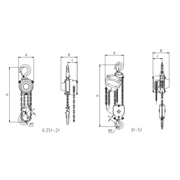 Portable and Lightweight The JTV21 Series Mini Manual Chain Hoist for On-the-Go Lifting Solutions