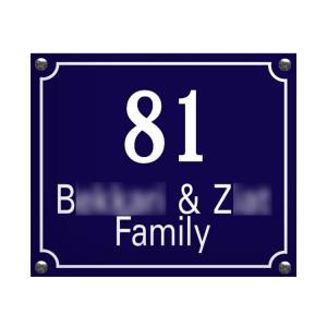 China Oem Waterproof Reflective House Number Plaque Fluorescent Numbers For Houses on sale