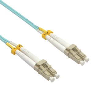 OM3 Multimode LC UPC Duplex Fiber Patch Cord LSZH 3m 2.0mm
