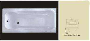 China Acrylic bathtub, simple bathtub, common bathtub,sanitary ware, bathroom bath tub HDL-01 on sale
