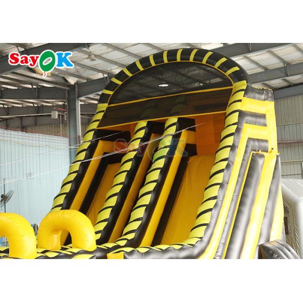 Inflatable Dry Slide Commercial Wave Ropeway Games Inflatable Zip Line Slide Combos Logo Printing