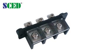 Quality Pitch 21.00mm 600V 65A 3P Barrier Terminal Block Power Terminal Block for sale
