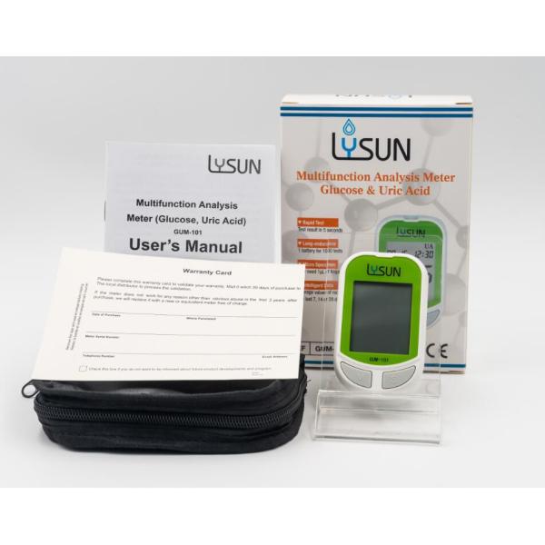 Factory Supply Blood Glucose Meter Uric Acid Monitor With Test Strip