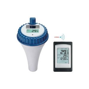 China Remote Wireless Floating Pool Thermometer With Solar Energy Power Supply And Display on sale