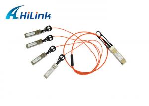 China QSFP+ To 4 Breakout SFP+ Active Optical Cable , Compatible Cisco AOC Cables on sale