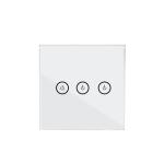 3gang EU Smart Glass Wall WIFI Remote Control Switch IOS / Android Application