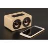 Mini Wood Bluetooth Speaker Cabinet , 10W Portable Wireless Wooden Sound Box for sale