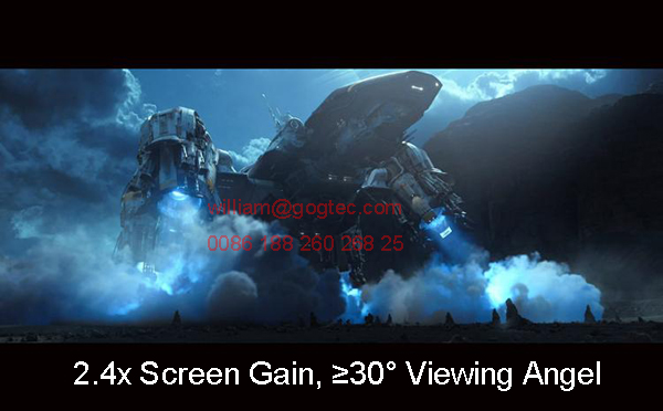 100" 4:3 Manual Pull Down projection projector screen HD 3D TV home theater glass beaded