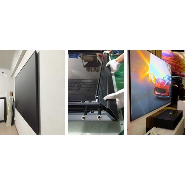 Cinema Fixed Frame Screen Diamond Anti - Light Projector Panel 170° View Angle