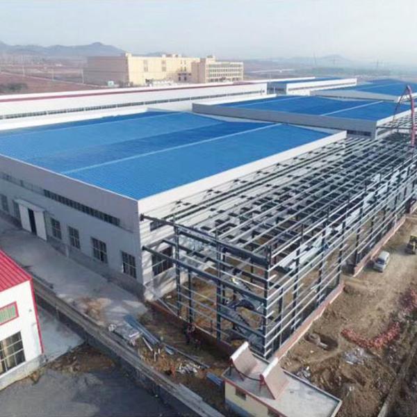Buy Custom Steel Structure Warehouse Building with Sandwich Panel at wholesale prices