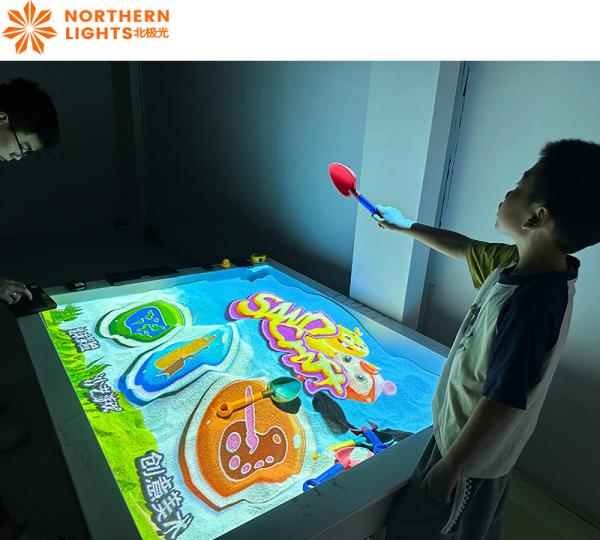 Sand Table Interactive Projector Games 3400 Lumens Interactive Gaming Projector