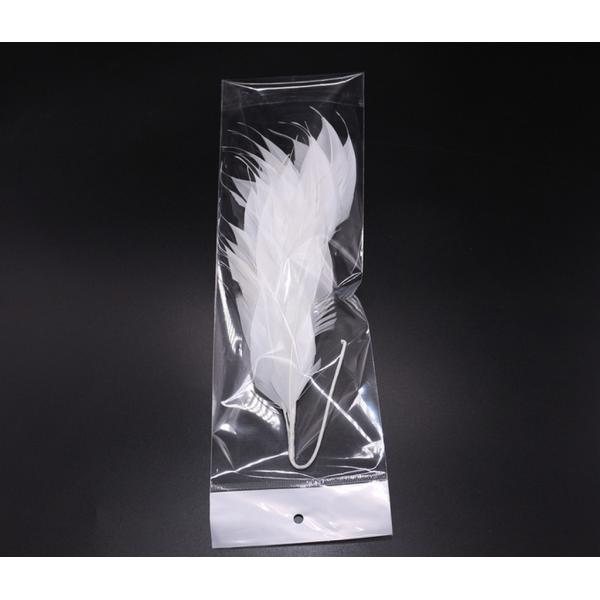 Dyed Pattern Goose Feather Flower Mount with Wire Accessory Durable Construction