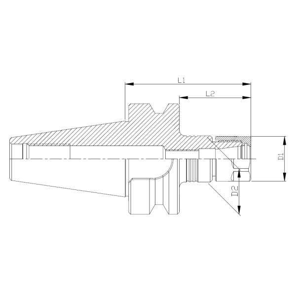 Floating Tool Holder BT ER Precision Durable For Milling and Drilling