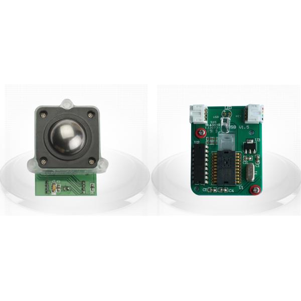IP68 Metal Stainless steel Trackball Pointing Device with 800 DPI optical trackball module