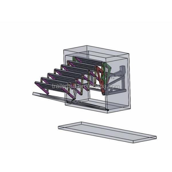 DIY Overland Expedition RVs 7 Steps 1700mm Floor Height Swing Stairs with 70W Motor