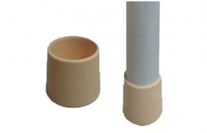 Quality Beige OD 28mm Female Pipe End Cap Pe Coated Steel Pipe Rack Fittings for sale
