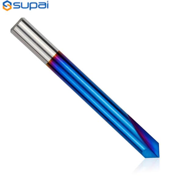 Buy Chamfer Drill Bit 2-12mm 90 Degree CNC Machine Router Bit Nano Blue Coated  Milling Tool at wholesale prices