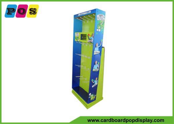 Buy Customized Cardboard Power Wing Display With Plastic Hooks For Magic Products at wholesale prices