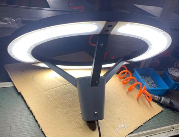 Buy Nema Socket Yard Garden LED Light 60W UV Resistant Polycarbonate Round Enclosure at wholesale prices