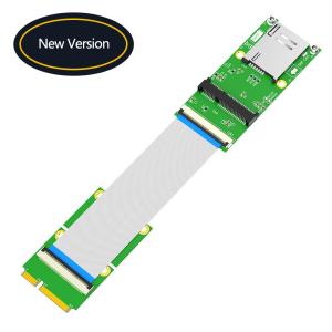 China Mini PCI-E 52Pin To MPCIe Wireless Adapter Card With 1 SIM Slot FPC Cable For Test Wifi Module Or 3G 4G LTE WWAN Modem on sale