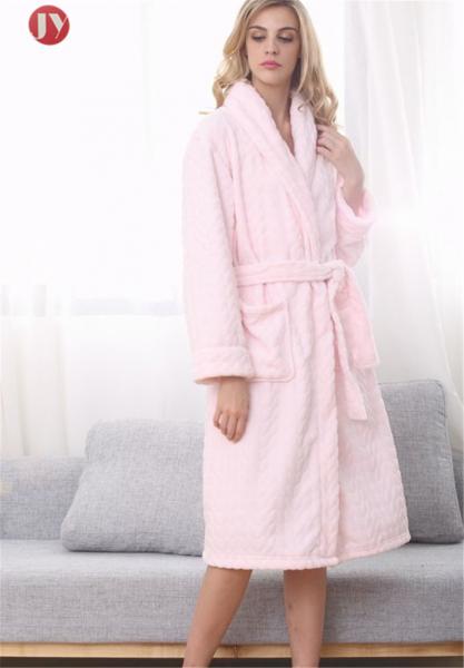 Buy Plus Size Women'S Plush Robe , House Extra Long Nightgowns Warm Embossed Fleece Fluffy at wholesale prices