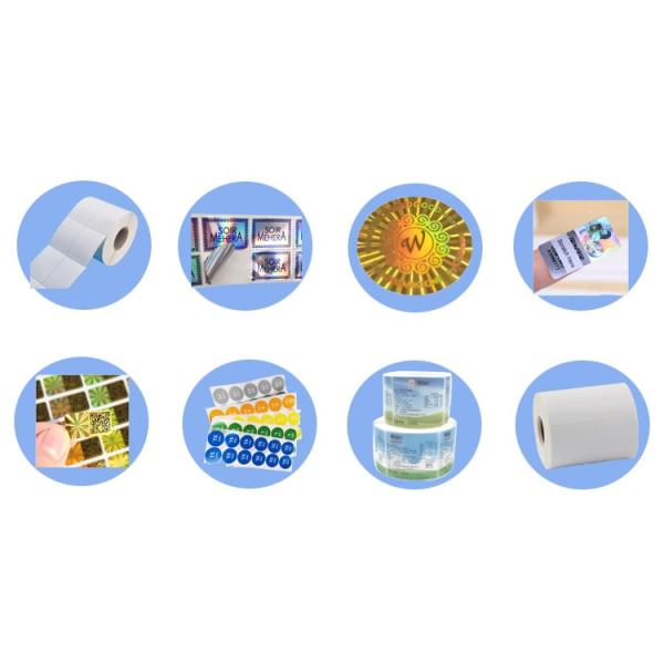 Die Cut Shape CMYK Color ISO9001 2000 Waterproof Blank Labels