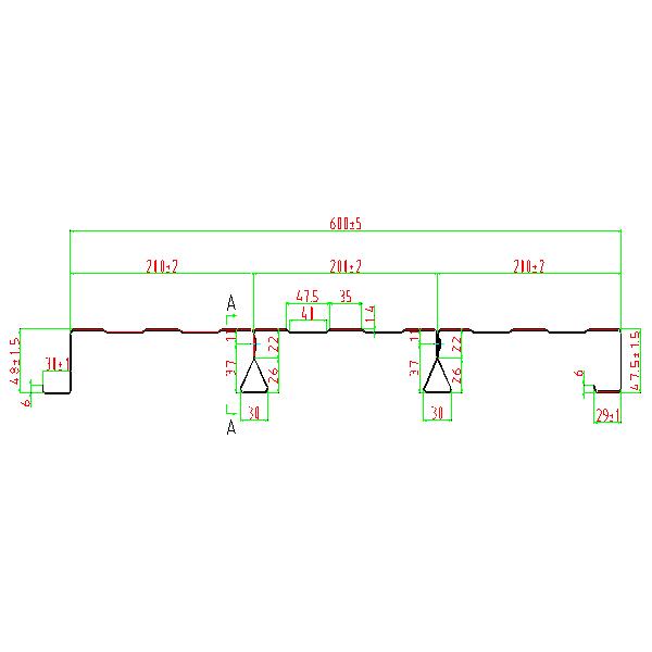 3kw K Span Concrete Floor Steel Roofing Roll Forming Machines Guarding