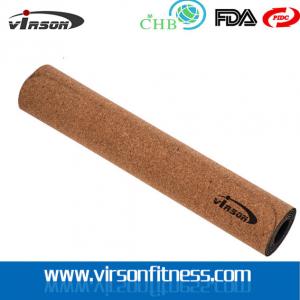 China Ningbo Virson eco yoga mat,cork yoga mat,leather yoga mat. cork TPE yoga mat on sale