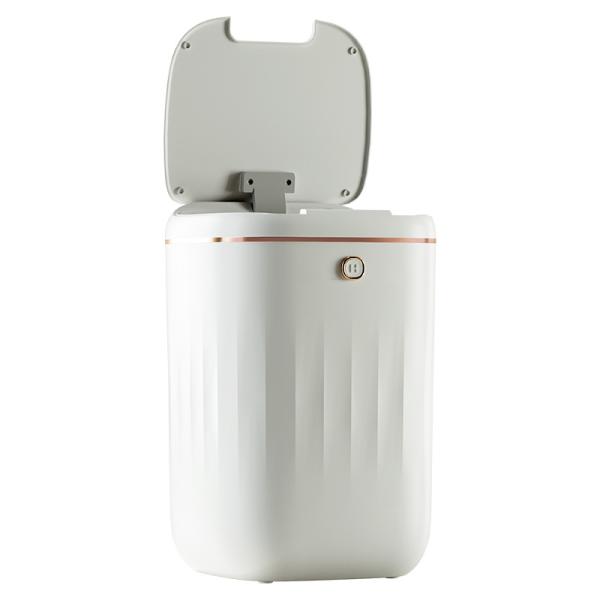 13 Gallon Smart Automatic Kitchen Bathroom Biodegradable Waste Bin Round Plastic Trash Can With Lid