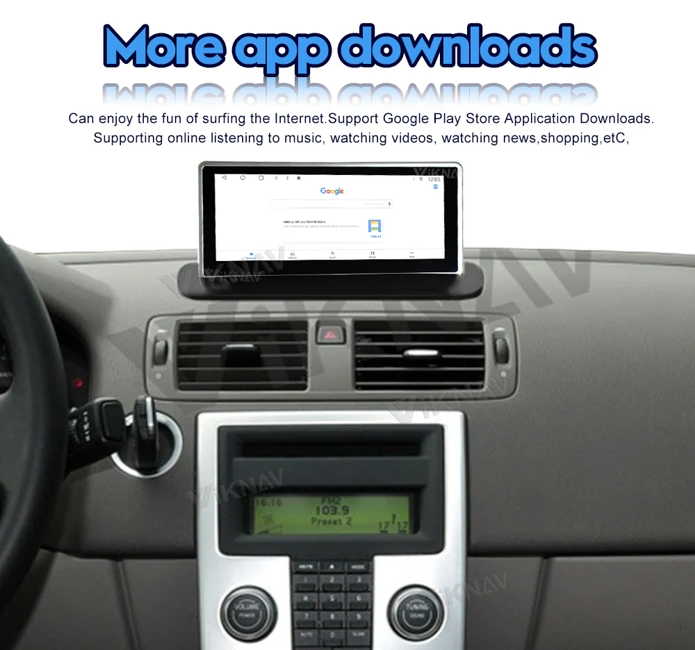 Viknav Car Radio For Volvo XC90 (2004-2013) 8.8 inch Android Auto Multimedia Player GPS Navigation Head Unit