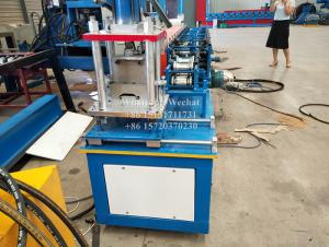 Quality Roll Forming Machine For Slatted Shutter Doors Plc Controlled Chain Driven 0.4-1Mm 8-20 M/Min for sale