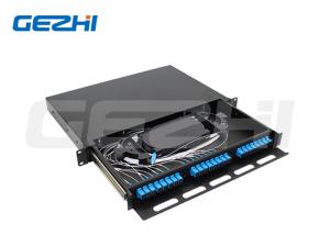 Quality Slide Withdrawable Fiber Optic Box 24 Cores SCUPC 1U ODF Optical Distribution Frame for sale