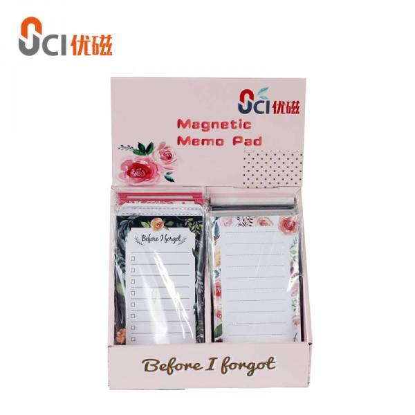 Buy Reusable Fridge Magnetic Memo Pad With Pen Custom Design ISO at wholesale prices