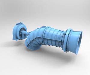 Quality Hydro Power Tubular Turbine Generator with Fixed Blade / Movable Blade Type for sale