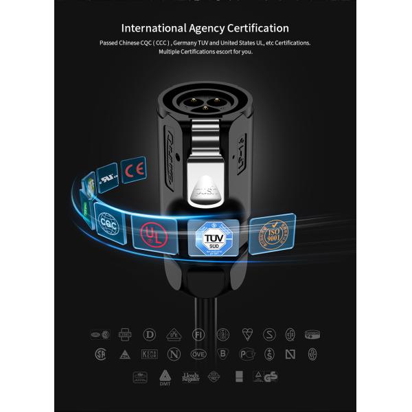 Ce Approved IP68 Waterproof 3 Pin Round Power Wire Connector LP16