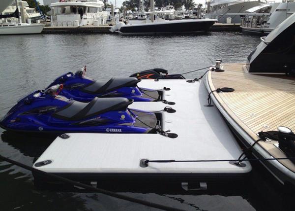 Buy Drop Stitch Float Platform Inflatable Yacht Slides Watercraft Dock Customized Size at wholesale prices