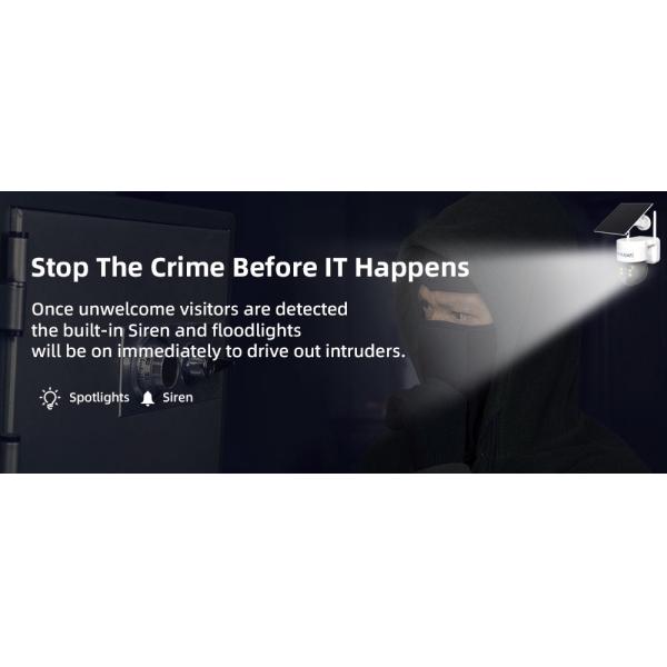 4G Home Security Camera 4MP 90db Siren