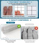 Square Hole Farm Fence Galvanized Brc Welded Wire Mesh Roll with Square Hole