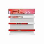 Retail Store Stretched Bar LCD Display Customized Ultra Wide LCD Shelf Display