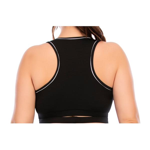 Stand Collar Plus Size 3 Piece Yoga Sets Side Pocket Squat Proof Womens Gym Set