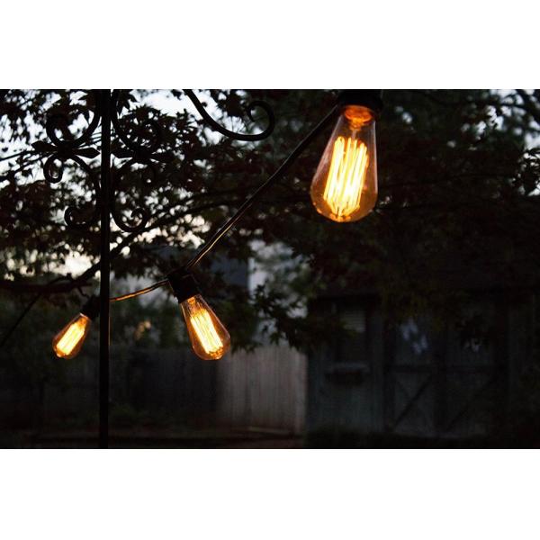 Christmas Style 48ft S14 LED Edison Bulbs String Lights For Indoor Outdoor