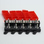5 Way MIDI Fuse Holder Set 1 In 5 Out Distribution Block 200A Multi-Pole Fuses