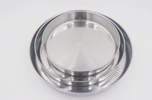 Quality 3pcs Bakeware Stainless Steel Cake Plate Nonstick Pizza Pan for sale
