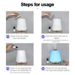 300ml Smart Bluetooth Speaker Diffusers for Essential Oils Cool Mist Humidifier