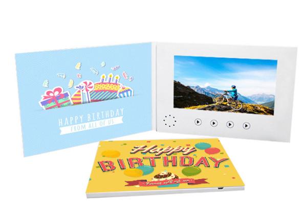 Buy Custom Lcd Brochure Display Stand Video Postcard Mailer A5 128MB-8GB Memory at wholesale prices
