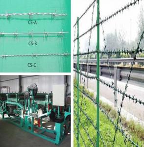 China Automatic Barbed Wire Making Machine 1.6mm 2.8mm Double / Single Twist on sale