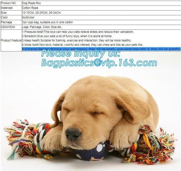 Tugging tossing pet dog rope toys, Pet durable teething chew cotton rope toy set dog toys, pet toys strong chew cotton r